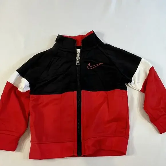 Nike Toddler Tracksuit Set 18M Red Black Jogger Outfit - Picture 6 of 14